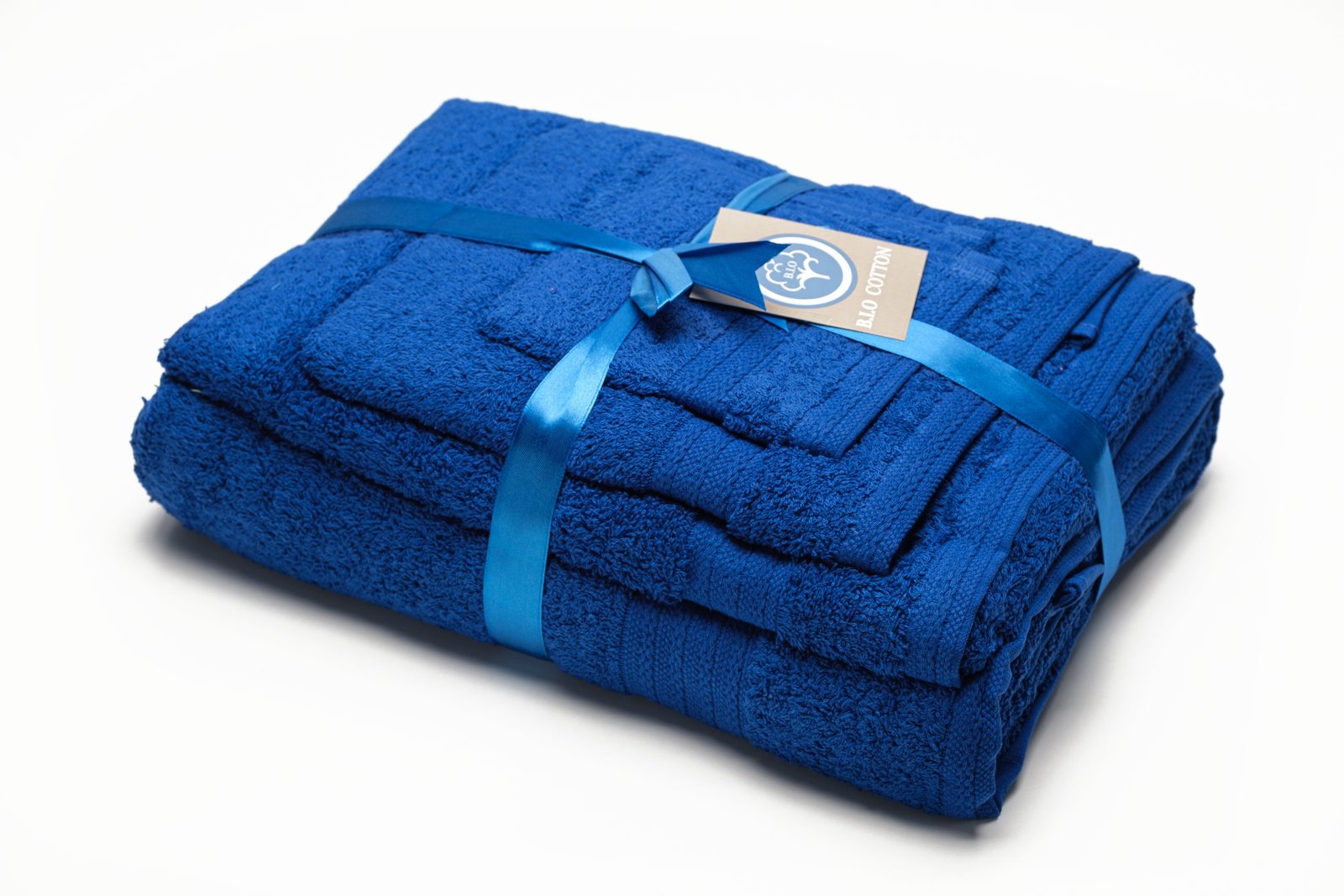 17TWLSET4COT(a)[TOWEL SET](BLUE)